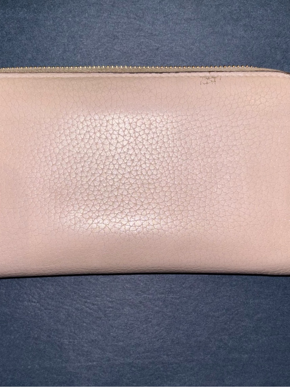 Burberry Blush Pink Embossed Leather Zip-Around Wallet - Picture 5 of 9